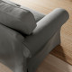 Sofa 2-osobowa, Hakebo ciemnoszary EKTORP 095.090.13
