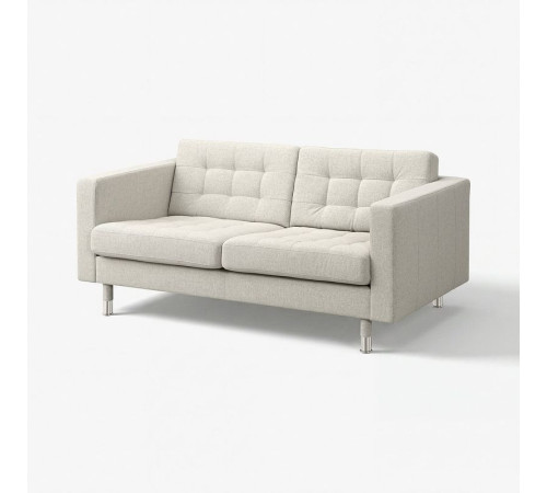 Sofa 2-osobowa, Gunnared beżowy/metal LANDSKRONA 194.353.28