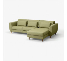Sofa 3-osobowa z szezlongiem, Vissle żółtozielony SLATORP 195.775.96