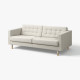 Sofa 3-osobowa, Gunnared beżowy/drewno LANDSKRONA 294.353.37