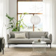Sofa 3-osobowa, Lejde jasnoszary ÄPPLARYD 305.062.39