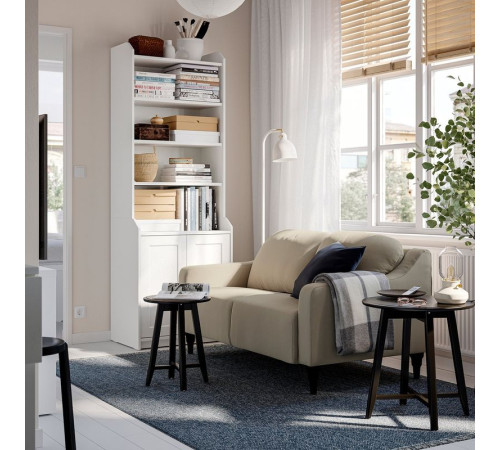 Sofa 2-osobowa, Silkeryd ciemny szarobeżowy GULLVALLA 306.185.00