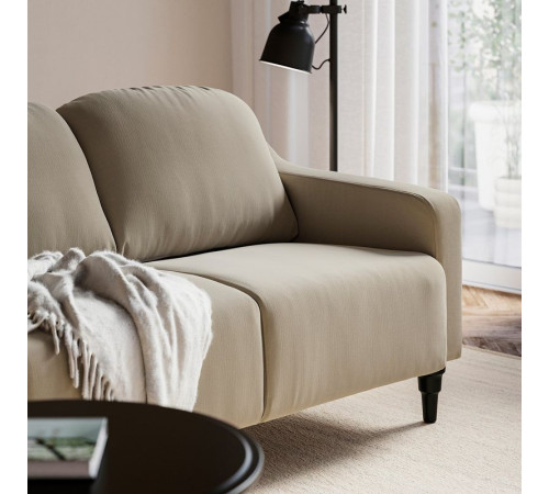 Sofa 2-osobowa, Silkeryd ciemny szarobeżowy GULLVALLA 306.185.00