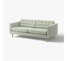 Sofa 3-osobowa, Gunnared jasnozielony/drewno LANDSKRONA 392.703.26