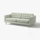 Sofa 3-osobowa, Gunnared jasnozielony/drewno LANDSKRONA 392.703.26