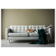 Sofa 3-osobowa, Gunnared jasnozielony/drewno LANDSKRONA 392.703.26