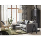 Sofa 3-osobowa, z szezlongiem/Gunnared średnioszary VIMLE 393.991.12