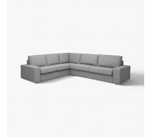 Sofa narożna 5-osobowa, Tibbleby beżowy/szary KIVIK 394.404.75
