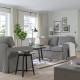 Sofa 3-osobowa, Hakebo ciemnoszary EKTORP 395.089.98