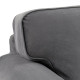 Sofa 3-osobowa, Hakebo ciemnoszary EKTORP 395.089.98