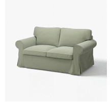 Sofa 2-osobowa, Hakebo szarozielony EKTORP 395.090.16