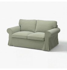 Sofa 2-osobowa, Hakebo szarozielony EKTORP 395.090.16