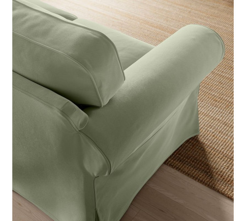 Sofa 2-osobowa, Hakebo szarozielony EKTORP 395.090.16
