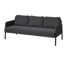 Sofa 3-osobowa, Knisa ciemnoszary GLOSTAD 405.732.85