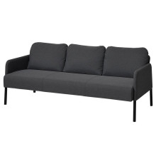 Sofa 3-osobowa, Knisa ciemnoszary GLOSTAD 405.732.85