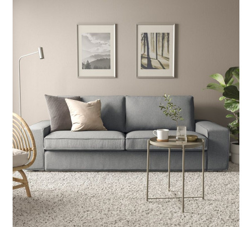 Sofa 3-osobowa, Tibbleby beżowy/szary KIVIK 494.405.97