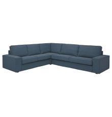 Sofa narożna 5-osobowa, Gunnared niebieski KIVIK 494.847.27