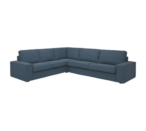 Sofa narożna 5-osobowa, Gunnared niebieski KIVIK 494.847.27
