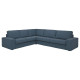 Sofa narożna 5-osobowa, Gunnared niebieski KIVIK 494.847.27