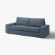 Sofa 3-osobowa, Gunnared niebieski KIVIK 494.847.65