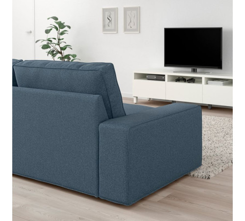 Sofa 3-osobowa, Gunnared niebieski KIVIK 494.847.65