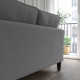 Sofa 3-osobowa, Hakebo ciemnoszary EKHOLMA 495.355.95