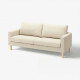 Sofa 3-osobowa, Vittangi jasnobeżowy/biały SALTSJÖBADEN 496.214.23