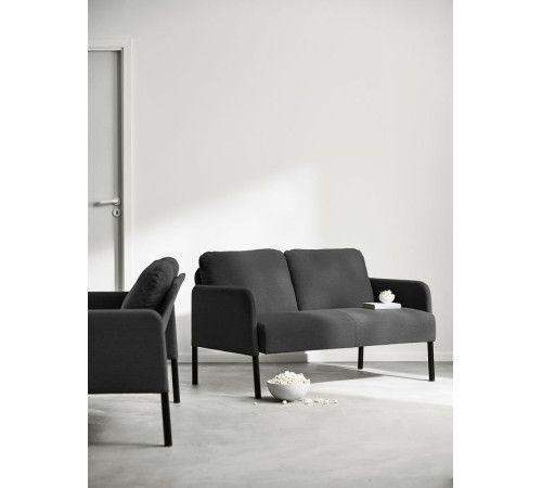 Sofa 2-osobowa, Knisa ciemnoszary GLOSTAD 504.890.12