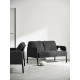 Sofa 2-osobowa, Knisa ciemnoszary GLOSTAD 504.890.12