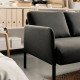 Sofa 2-osobowa, Knisa ciemnoszary GLOSTAD 504.890.12