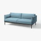 Sofa 3-osobowa, Gunnared jasnoniebieski ÄPPLARYD 505.750.81
