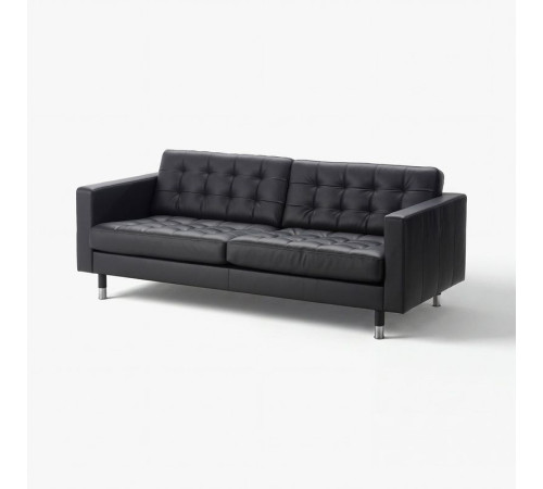 Sofa 3-osobowa, Grann/Bomstad czarny/metal LANDSKRONA 590.316.98