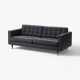 Sofa 3-osobowa, Grann/Bomstad czarny/metal LANDSKRONA 590.316.98