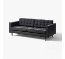 Sofa 3-osobowa, Grann/Bomstad czarny/drewno LANDSKRONA 590.317.02