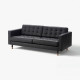 Sofa 3-osobowa, Grann/Bomstad czarny/drewno LANDSKRONA 590.317.02