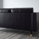 Sofa 3-osobowa, Grann/Bomstad czarny/drewno LANDSKRONA 590.317.02