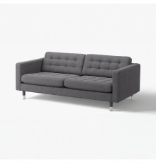 Sofa 3-osobowa, Gunnared ciemnoszar/metal LANDSKRONA 592.703.06