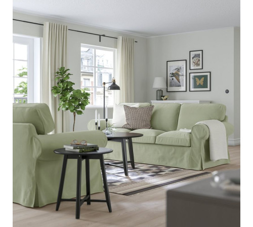 Sofa 3-osobowa, Hakebo szarozielony EKTORP 595.090.01