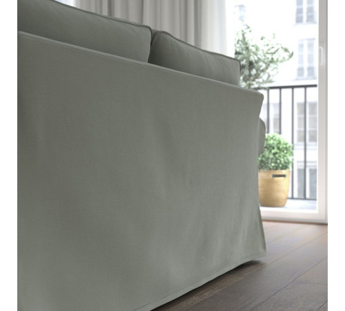 Sofa 3-osobowa, Hakebo szarozielony EKTORP 595.090.01