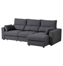 Sofa 3-osobowa z szezlongiem, Hillared antracyt ESKILSTUNA 595.201.93