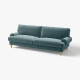 Sofa 3-osobowa, Alhamn ciemny szaroniebieski VALNÄS 596.153.32