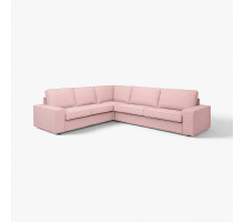 Sofa narożna 5-osobowa, Gunnared jasny różowy KIVIK 694.847.26