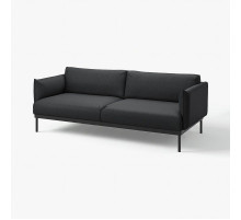 Sofa 3-osobowa, Gunnared czarny/szary ÄPPLARYD 705.750.75