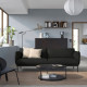 Sofa 3-osobowa, Gunnared czarny/szary ÄPPLARYD 705.750.75