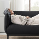Sofa 3-osobowa, Gunnared czarny/szary ÄPPLARYD 705.750.75