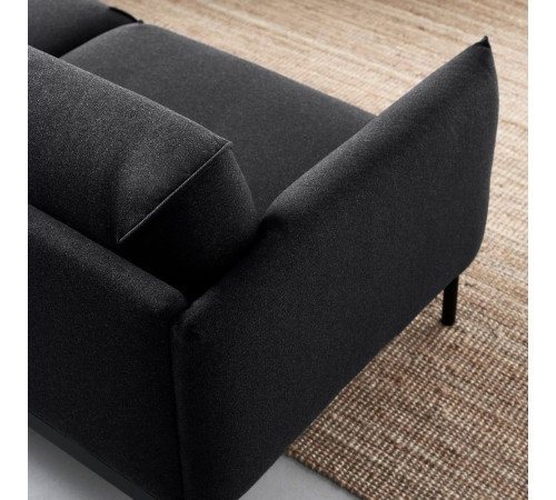 Sofa 3-osobowa, Gunnared czarny/szary ÄPPLARYD 705.750.75