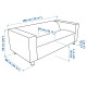 Sofa 2-osobowa, Vissle szary KLIPPAN 790.106.14