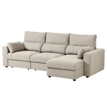Sofa 3-osobowa z szezlongiem, Hillared beżowy ESKILSTUNA 795.373.95