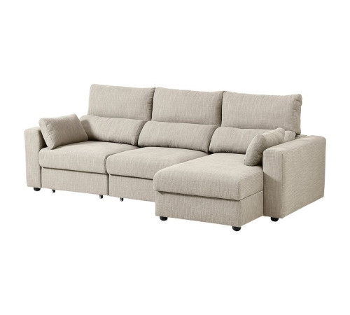 Sofa 3-osobowa z szezlongiem, Hillared beżowy ESKILSTUNA 795.373.95