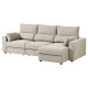 Sofa 3-osobowa z szezlongiem, Hillared beżowy ESKILSTUNA 795.373.95